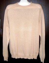 Luck in Luck Beige Cotton Men&#39;s Italy Sweater Shirt Size 2XL NEW - $33.31
