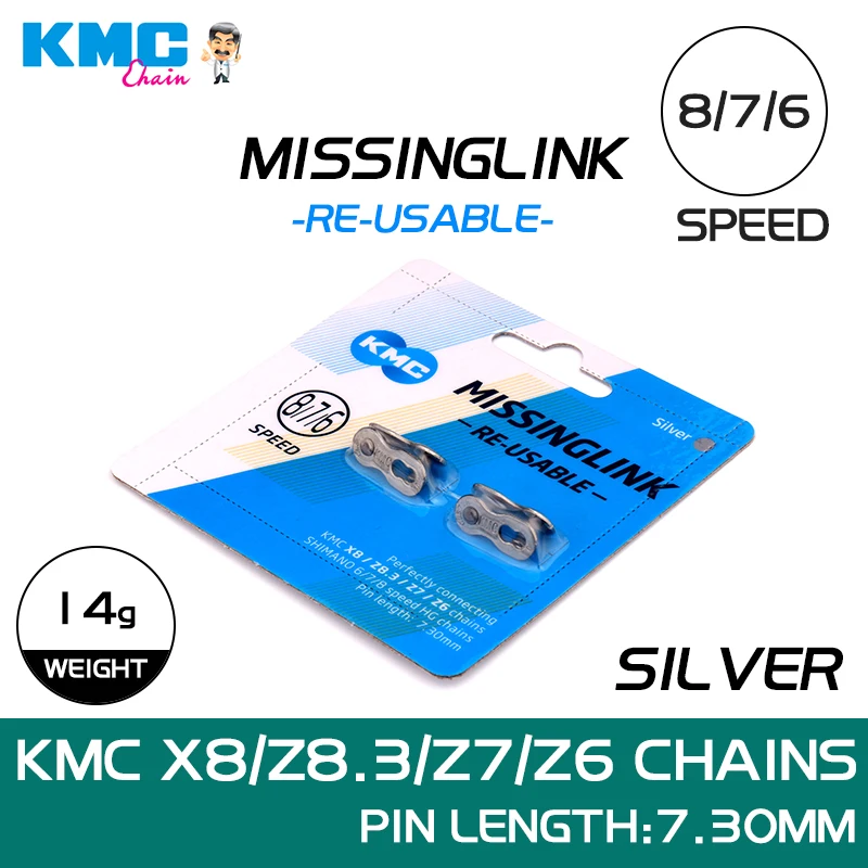 KMC 2 Pairs Bicycle Chain Missing Link 6/7/8/9/10/11/12 Speed Bicycles R... - $24.08