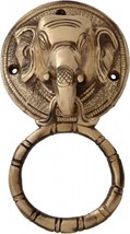 Elephant Face Brass Door Knocker | Home Decor | 1 Pcs - £30.77 GBP