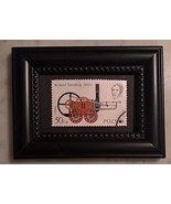 Tchotchke Framed Stamp Art - Earliest Steam Locomotive - $184.99 MXN