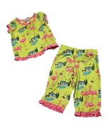 Nick &amp; Nora Baby Girls Sleepwear Pajamas Set Backyard Pool Flamingo 12M ... - $454.68 MXN