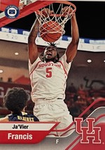 Ja Vier Francis 2022 Campus Collection Players Trunk Card #8 Ncaa Houston Cougars - £3.14 GBP