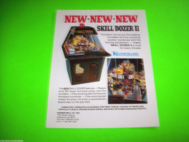 SKILL DOZER II + SUPERSTAR BASKETBALL ORIGINAL ARCADE GAME SALES FLYER V... - $16.96