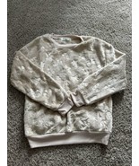 Wound Up Juniors Chrismas Icon Pullover Beige Fleece Lining Velour Size ... - €16,23 EUR