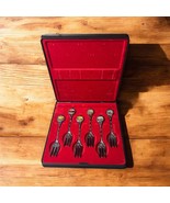 Perfection Souvenirs Silver Plated Six Forks Australian Sightseeings Aus... - $57.07 CAD