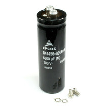 1pc  EPCOS 6800uF 100v Radial Electrolytic Capacitor 35mm X 106mm - $12.75