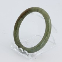 Bangle Bracelet Jade Round Cut Burma Jadeite Natural Stone 55.7 mm  6.9 inch - £30.56 GBP