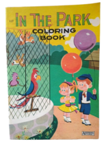 Big Little Book In The Park Coloring Book Parrot Birds Saalfield 117 Zoo Animals - £7.28 GBP