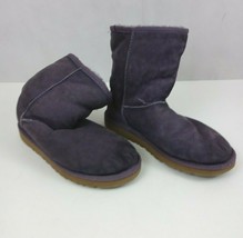 UGG Australia Women&#39;s Purple Genuine Sheepskin Pull On Classic Boots Size 5 - £23.36 GBP