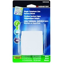Monster Cable Single Telephone Line Surface Mount Jack Modular 4 Conduct... - $16.98