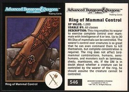 1991 TSR AD&amp;D Gold Border RPG Fantasy Art Card 546 Dungeons &amp; Dragons Magic Ring - £5.44 GBP