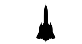 4&quot; us military aircraft silhouette sr-71 lockheed blackbird sticker decal - £21.57 GBP