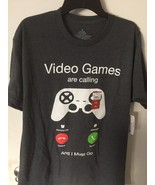 NEW Games Calling Men&#39;s Medium Graphic Tee with Short Sleeves - $12.04