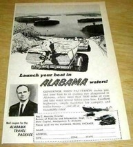 1960 Print Ad Alabama Travel Launch Your Boats in Alabama Waters - £6.76 GBP