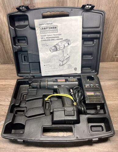 Craftsman 3/8 In Variable Speed Reversible 14.4 Volt Cordless Drill, #973.274880 - $24.73