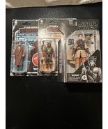 Star Wars 3 Piece Bundle Action Figures Boba Fett,Obi-Wan Kenobi,Princes... - $727.66 MXN