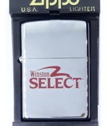 Zippo Winston Select Polished Chrome Lighter Date Code C XII 1996 - $39.99