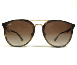 Ray-Ban Sunglasses RB4285 710/13 Brown Gold Tortoise Round w/ Brown Lenses - $102.63