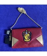 NEW! Harry Potter Gryffindor Leather Purse Wallet + Chain Button Close -... - £18.39 GBP
