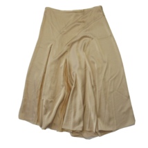NWT Vince Pleated Mix Media Paneled Midi in Light Chamois A-line Skirt 6 $345 - £72.74 GBP