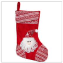 Santa Claus Christmas Stocking Cotton Wool - $279.59 MXN