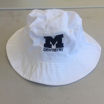 University Di Michigan Scuola Odontoiatria Secchio Cappello Bianco Blu B... - £7.59 GBP