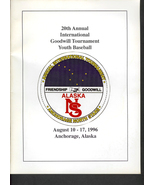 Vtg. 1996 Baseball Goodwill 20th International Tournament Anchorage Alaska - €15,81 EUR