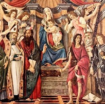 Altarpiece Of Saint Barnabas Sandro Botticelli 1958 Lithograph Print LGADBott - £14.15 GBP