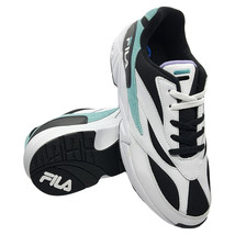 Nwt Fila Authentic Msrp $101.99 Men&#39;s White Green Lace Up Sneakers Shoes 11.5 12 - £33.55 GBP
