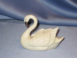 Miniature Swan Bird Figurine with Gold Accent by Lenox. - £15.98 GBP