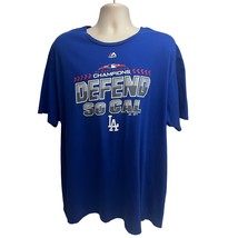 LA Los Angeles Dodgers NLCS 2018 Champions Baseball Blue T-Shirt XL MLB ... - £19.60 GBP