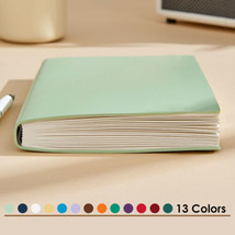 256 Pages PU Leather Journal A5 Notebook Blank Paper Writing Diary Planner - £23.64 GBP