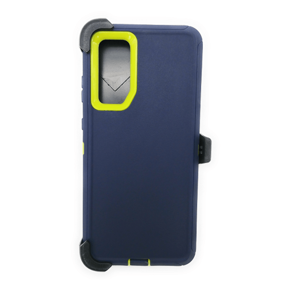 Primary image for For Samsung S20 Plus 6.7" Heavy Duty Case W/Clip Holster DARK BLUE/LIGHT GREEN