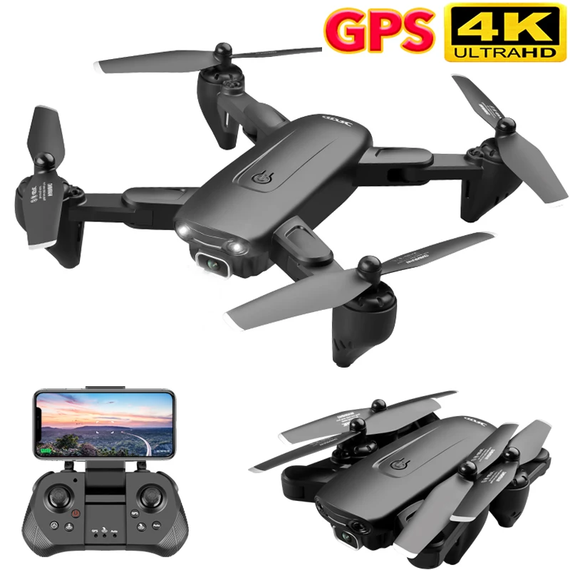 F6 GPS Drone 4K Camera HD FPV Drones with Follow Me WiFi Optical Flow Foldable - £60.91 GBP+