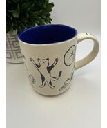 Opalhouse Cat Person Mug Blue Interior Stoneware Coffee Cup 2022 Target - $13.53