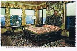 California Postcard San Simeon Hearst Castle Cardinal Richelieu Bed - $2.96