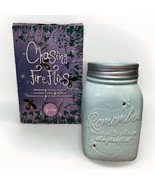 Scentsy CHASING FIREFLIES Wax Warmer Tiffany Blue Ceramic Mason Jar Full... - £30.25 GBP