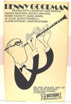 Benny Goodman Swings with Jazz Greats Theatre Window Card Al Hirschfeld - £233.64 GBP