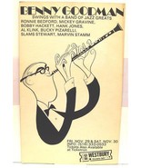 Benny Goodman Swings with Jazz Greats Theatre Window Card Al Hirschfeld - £234.29 GBP