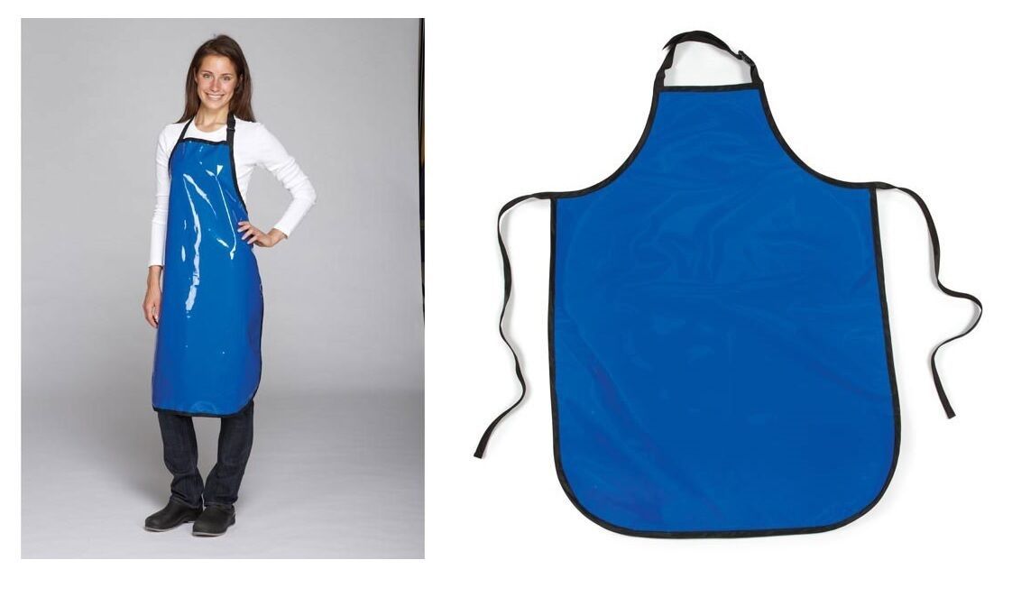 Bulk Lot Blue Value Grooming Salon Aprons Vinyl Water Stain Resistant Fits Most