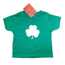 Shamrock Infant Baby T-Shirt Irish Baby Tee 6m 12m 18m 24m Kelly Green - $13.98