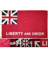 3x5 Embroidered Sewn Liberty and Union Taunton 100% Cotton Flag Banner 2 Clips - $54.44