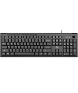 NEW Rii RK907 Ultra Slim Compact Black QRTY USB keyboard in Box - $279.29 MXN