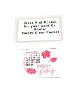 2023 Business Card Stick Up Calendars Peel n Stick Press On White Set of 5 - $243.34 MXN