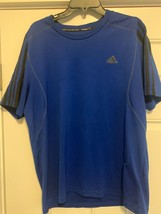 Men&#39;s Adidas Climalite t shirts LOT OF 3 SHIRTS XL Black/ Blue/ Red New ... - $38.61