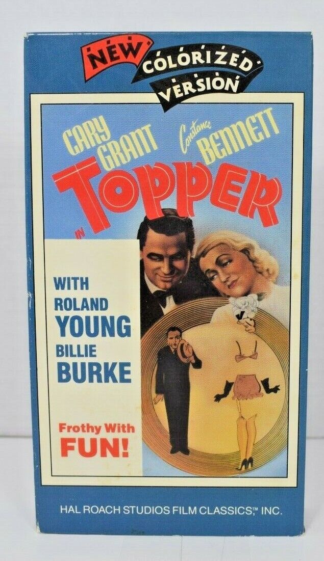 Topper (VHS, 1987) Colorized Version Cary Grant - VHS Tapes