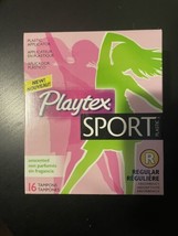 Playtex Sport Tampons Regular Absorbency 16 Count Unscented Plastic - £11.19 GBP