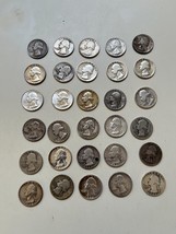 Washington Quarters, 90% Silver 1935 - 1964, Circulated, Choose How Many! - £5.33 GBP