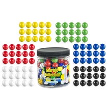 Chinese Checkers Glass Marbles. Set Of 90, 15 Of Each Color. Size 9/16 (14Mm), W - £20.77 GBP
