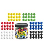 Chinese Checkers Glass Marbles. Set Of 90, 15 Of Each Color. Size 9/16 (... - £19.66 GBP
